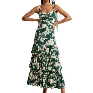 Abercrombie Ruffled Tiered Maxi Dress